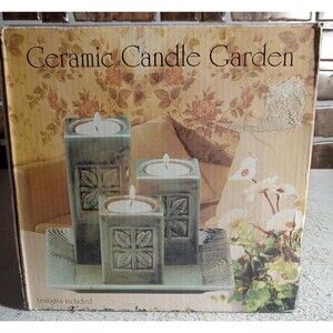 Ceramic Candle Garden Vintage